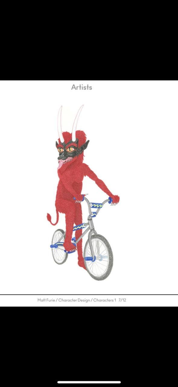 Devil Bike original character design by Matt Furie